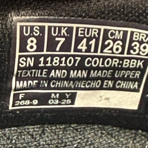 Skechers BOBS B Flex Frigid Edge Mens 8 Black Slip On Stretch Fit 118107 NEW main image 7